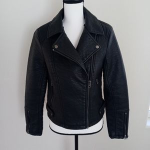 Faux Leather Biker Jacket